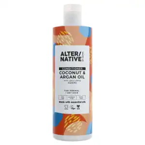 Coconut & Argan Conditioner for dry hair, 400ml, natural ingredients.