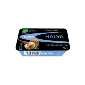 Halva with Coconut Syrup - Organic Greek Dessert.