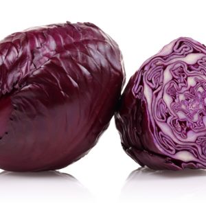 Fresh red cabbage, perfect for salads and cooking, high-quality UK produce.